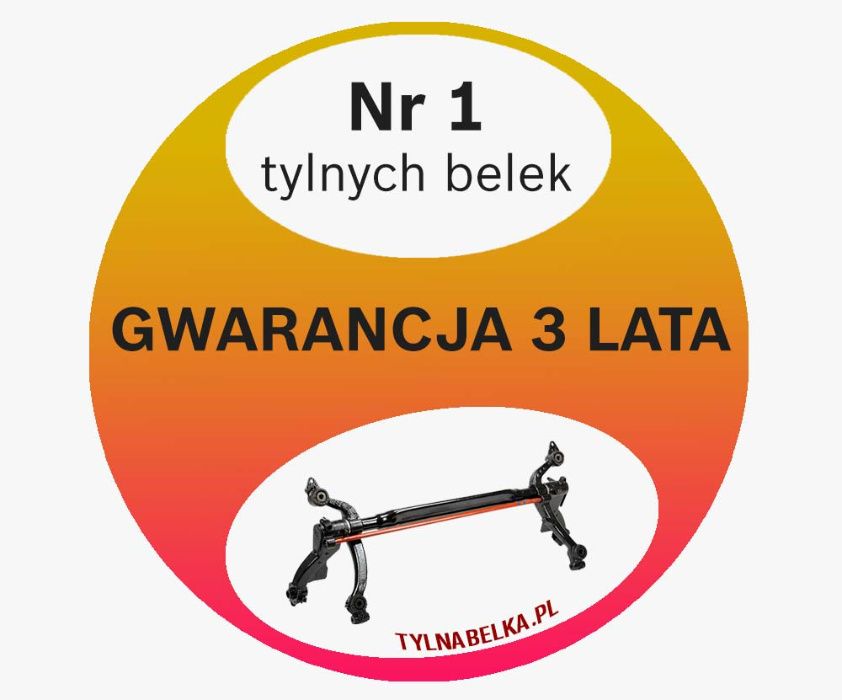 TYLNA BELKA Peugeot Partner Ciężarowy 600kg - gwarancja 3 lata!