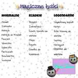 1 magiczna lyzka + chomik brelok