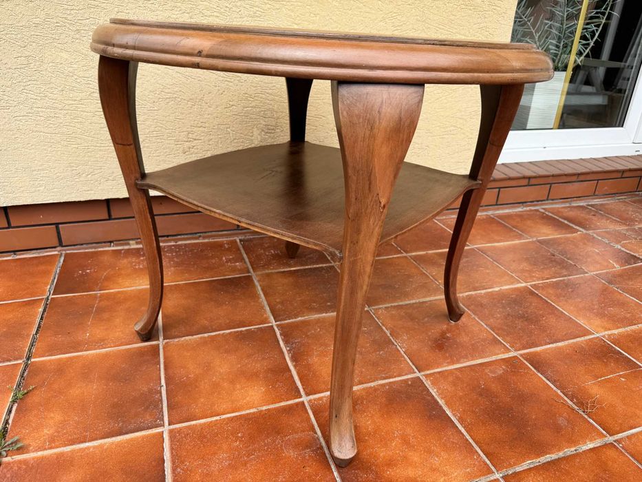 ława artdeco prl stolik kawowy patyczak stół vintage okrągły ludwik