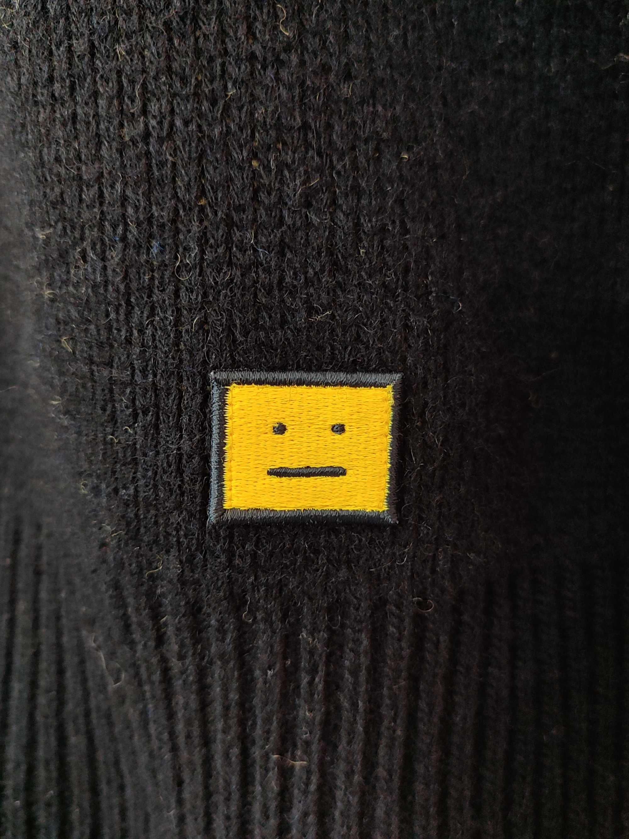 Светр Acne Studios Animation Pop Face Crewneck Sweater Black Yellow