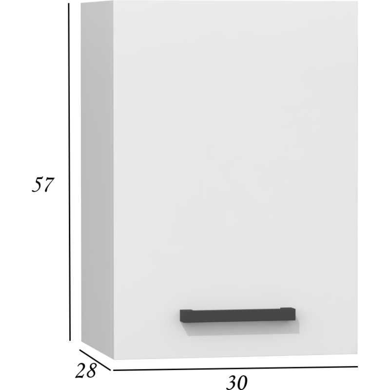 SZAFKA KUCHENNA G-30/57 do zestawu Kuchnia Set 200Cm BIEL