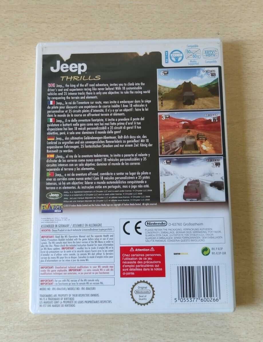 Wii - Jogo Jeep Thrills