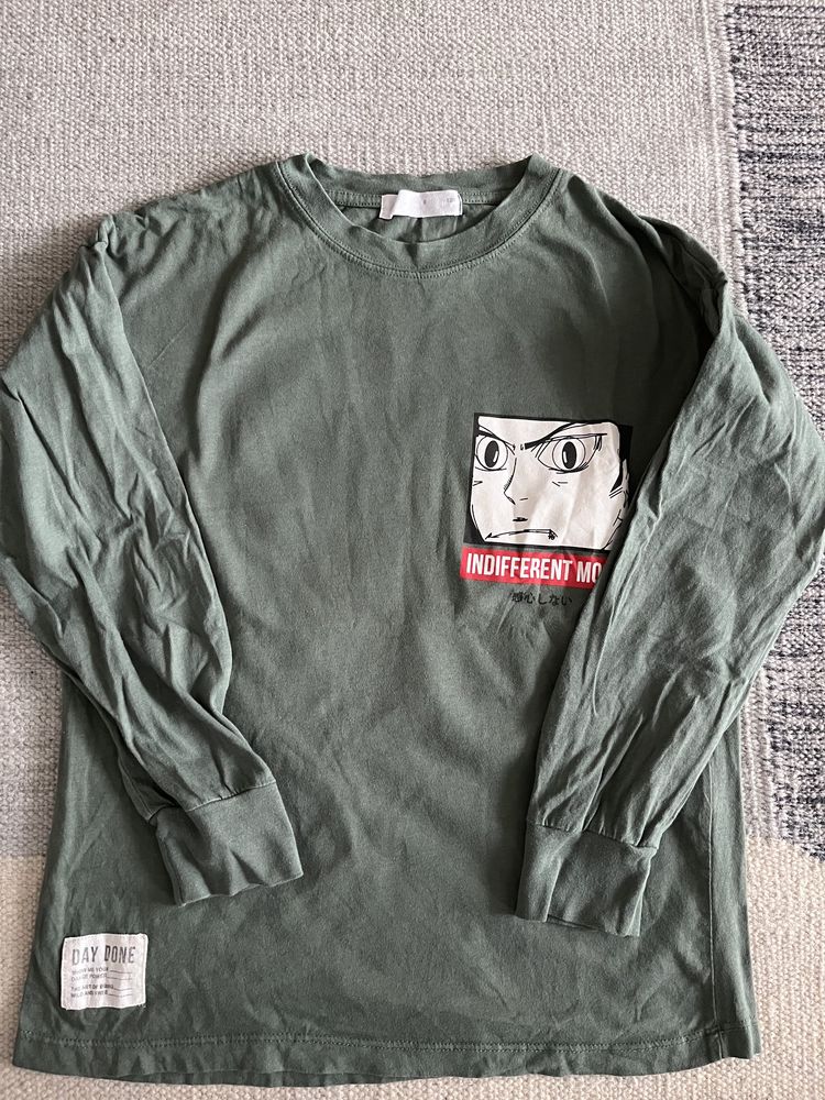 Zielony tshirt z Anime Zara