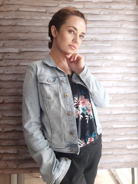 Kurtka jeansowa Bershka