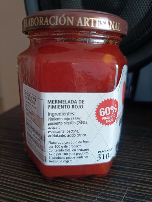 Słodka konfitura z czerwonej papryki