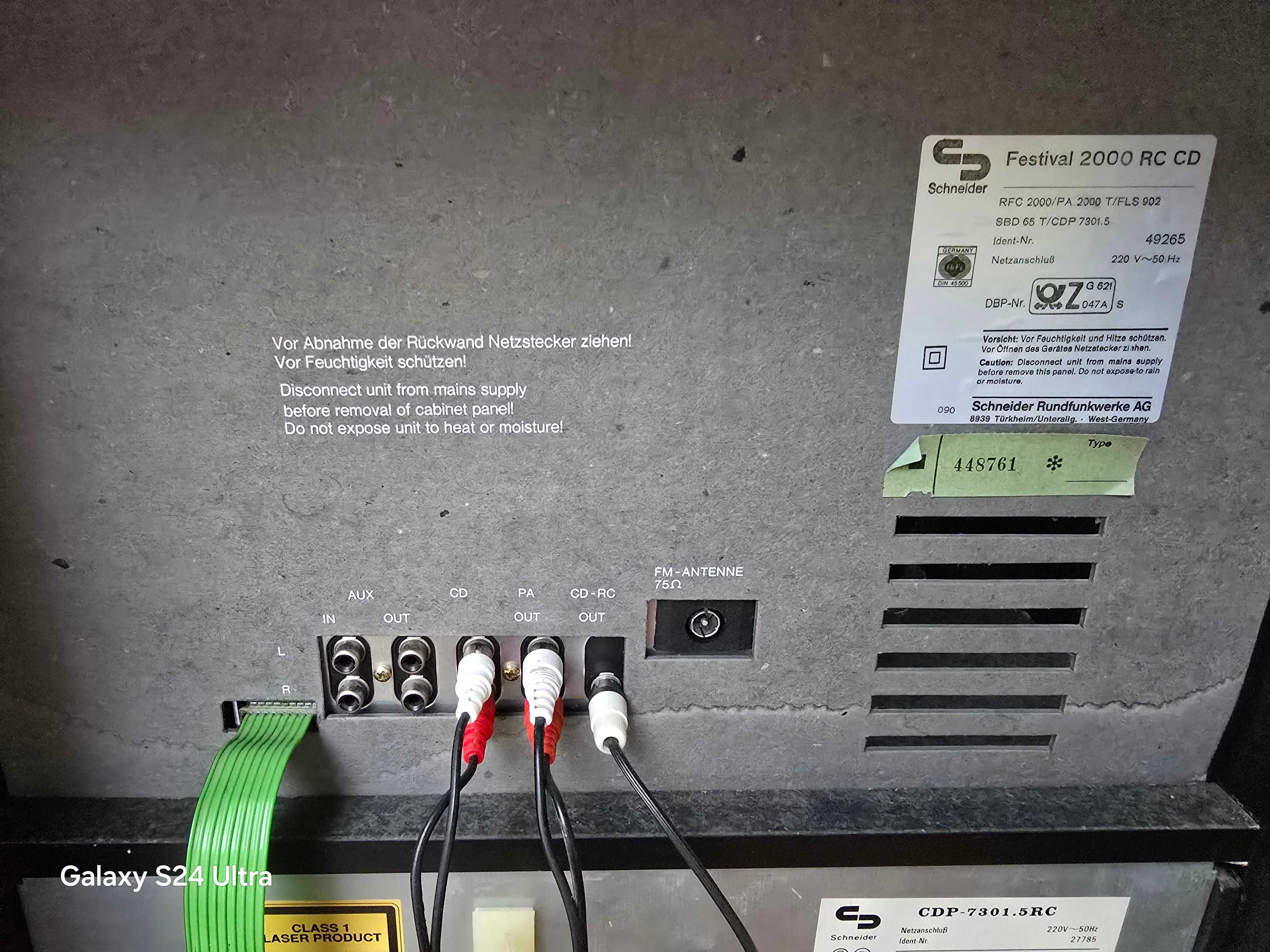 wieża schneider festiwal 2000 szafka końcówka mocy 1000w