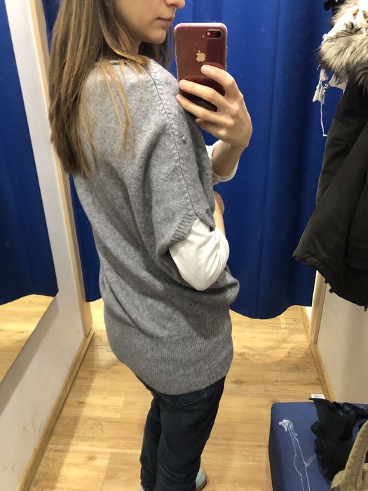 Ciepły sweter typu nietoperz