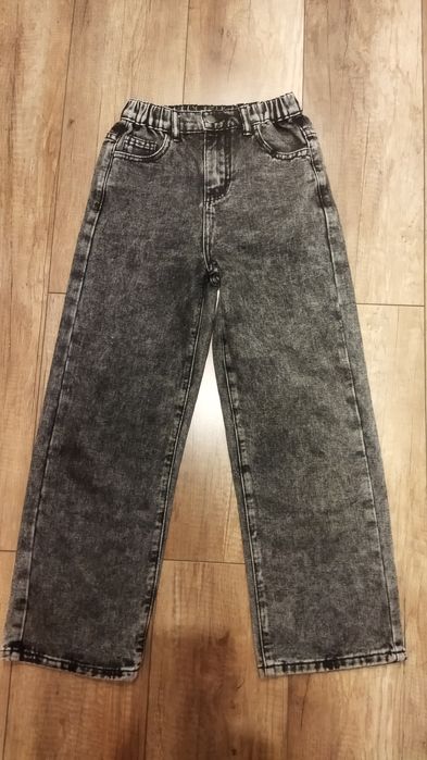 Spodnie jeansowe dziewczęce 140