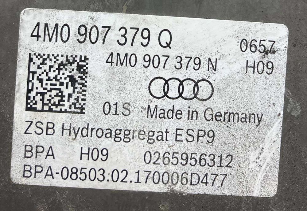 Блок АБС ABS 4M0907379R \ 4M0907379N Audi Ауди Ауді Q7 4M 2015 - 2021