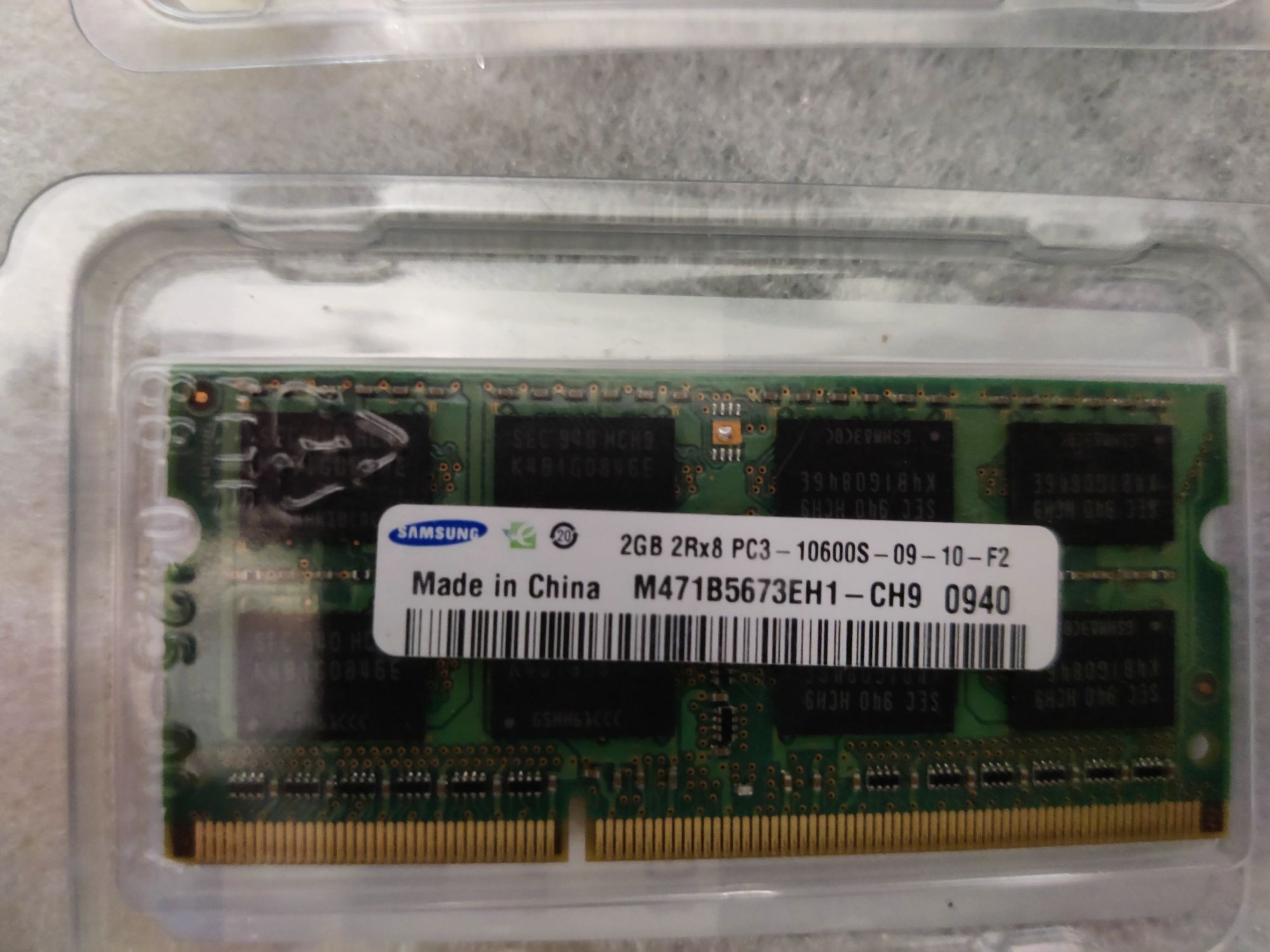 pamięć  DDR3 SODIMM 4GB Samsung 2x2GB 2RX8 PC3-10600S