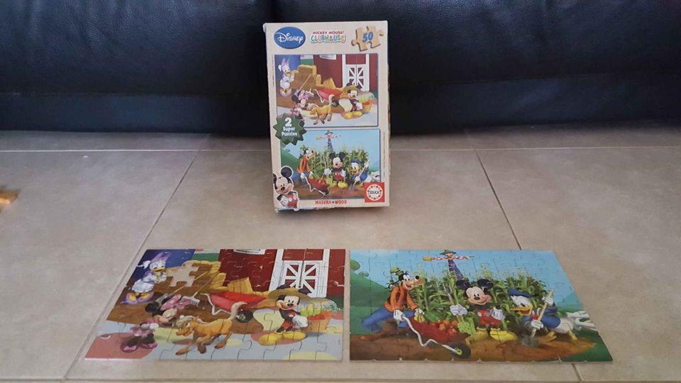 Puzzles de madeira Mickey Mouse