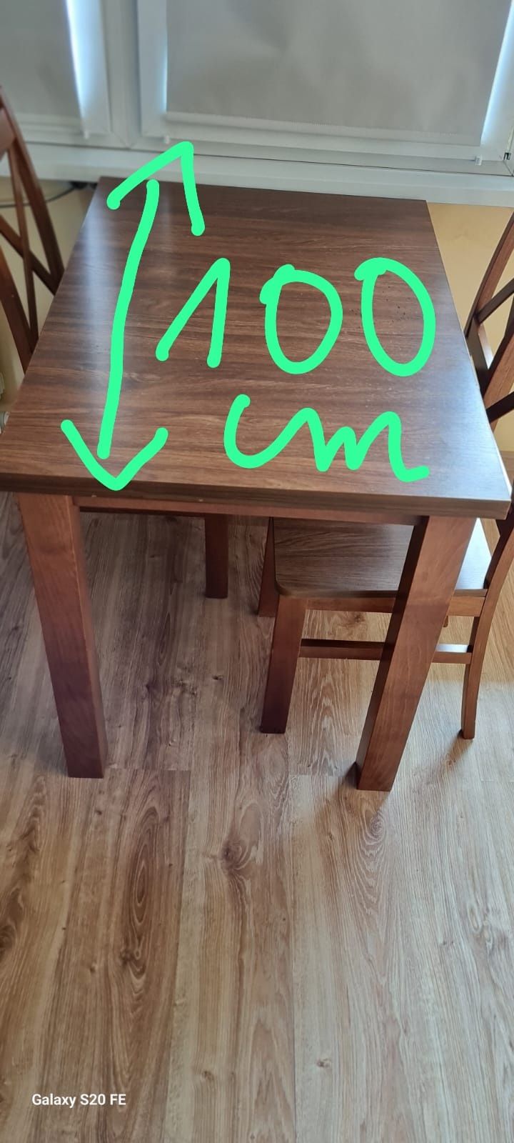 Stół z krzesłami do jadalni, kuchni