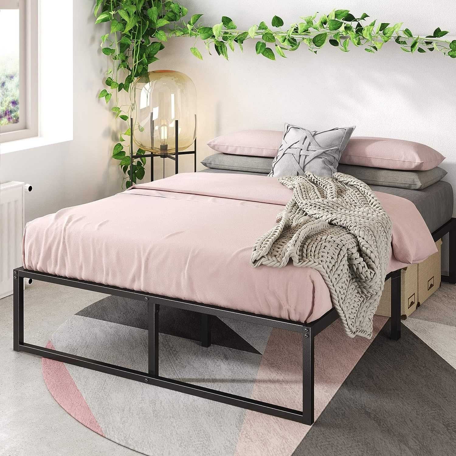 NOVO! Cama Metalica 150x190cm - Preto