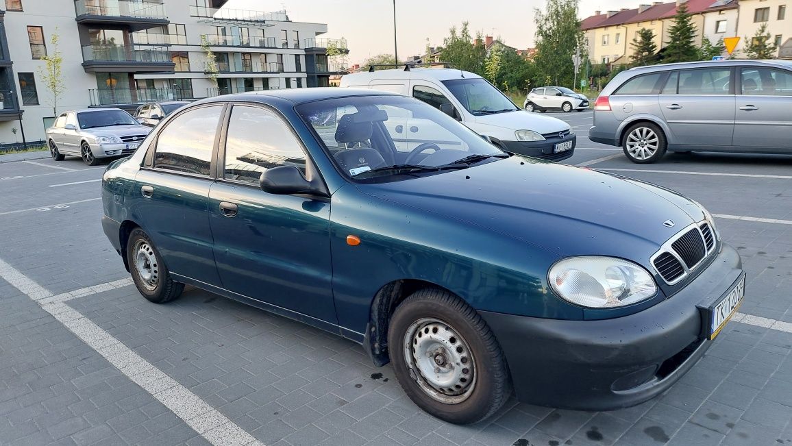 Lanos Daewoo garażowany butelkowa zieleń, bardzo dobry stan techniczny