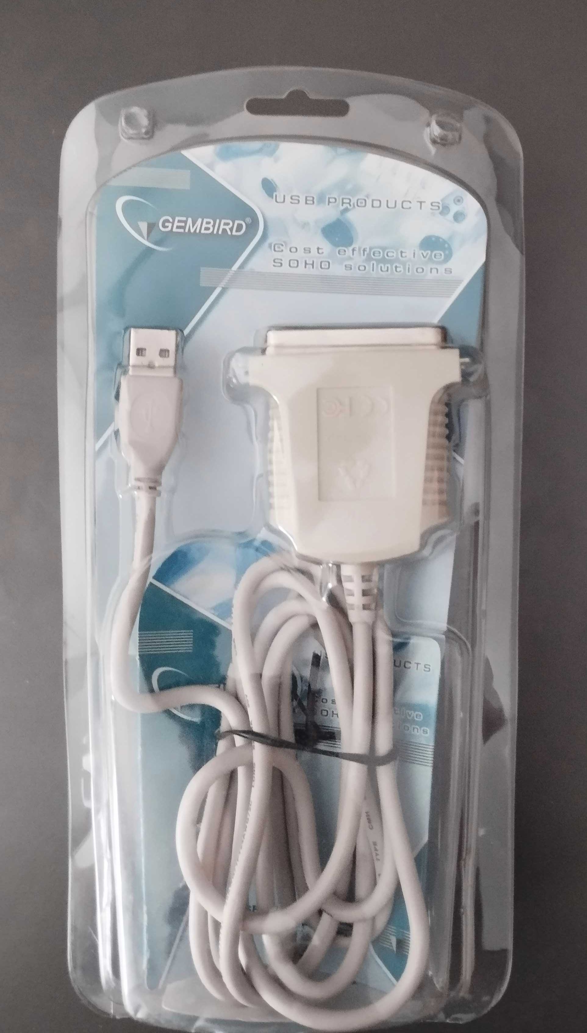 ADAPTER USB 2.0 na LPT MĘSKI 36 PIN dsub Centronics drukarka