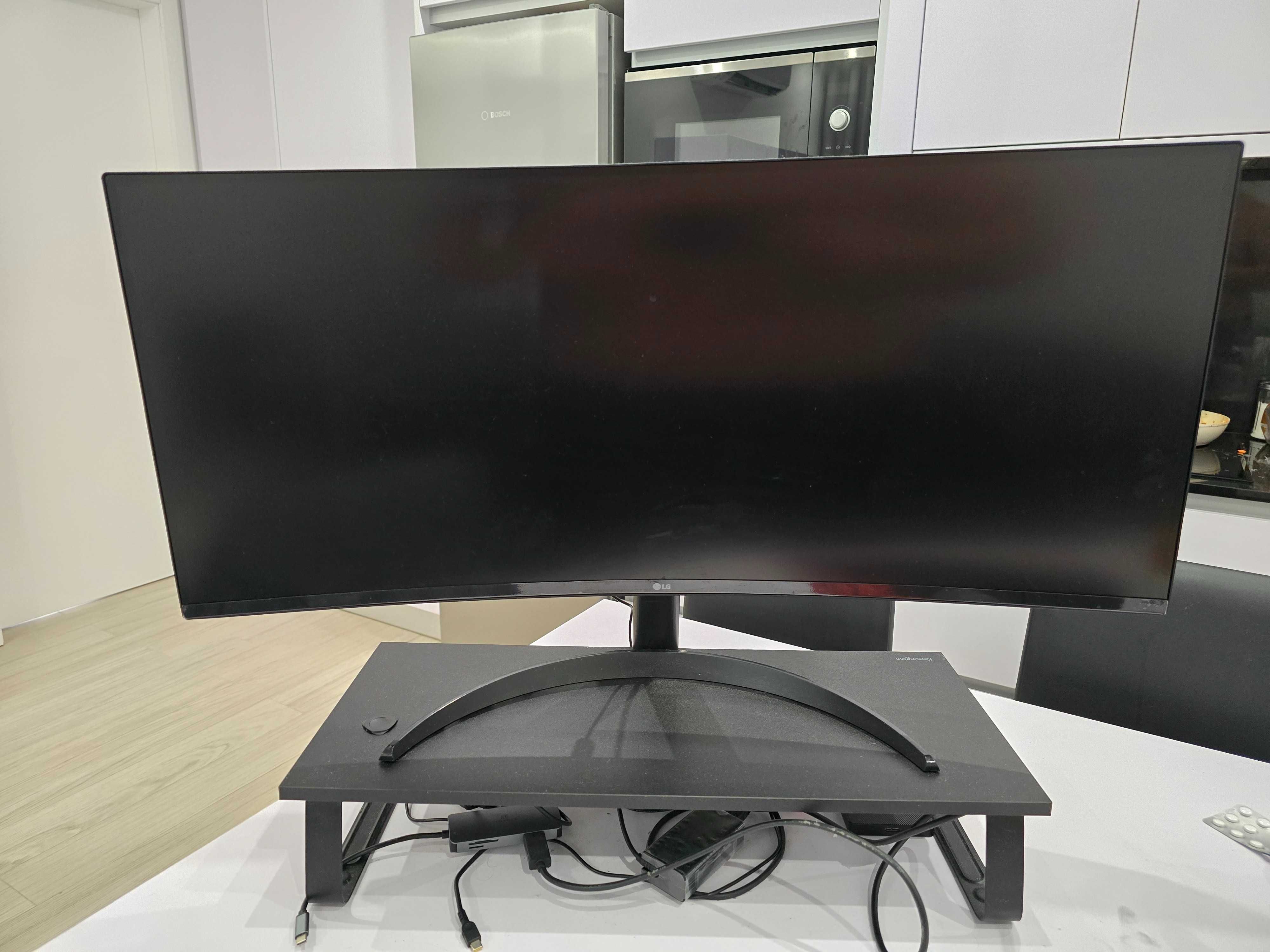 Monitor LG 34" UltraWide Curvo + Suporte