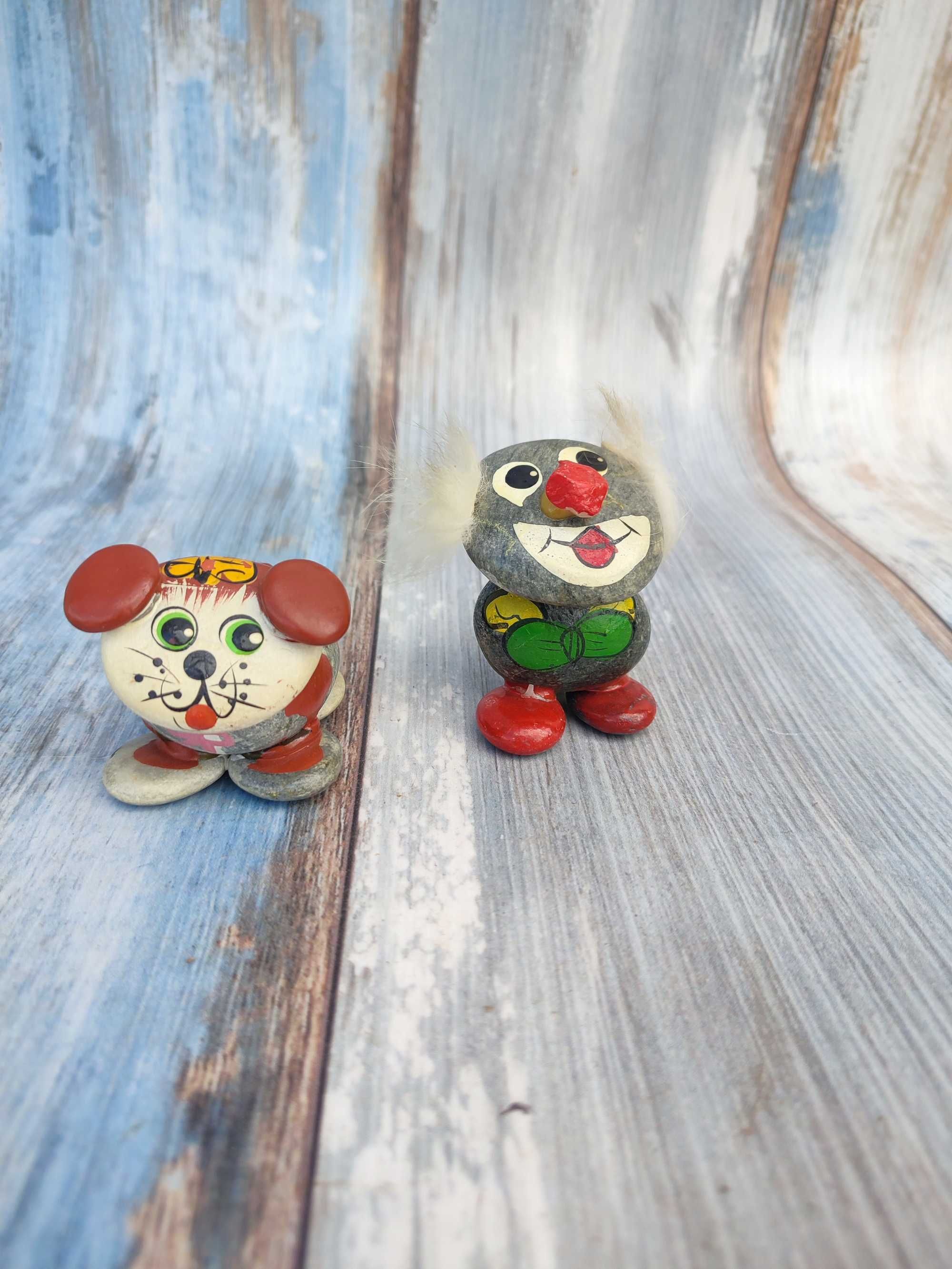 Figurki - rękodzieło wykoanane z kamienia - vintage - design