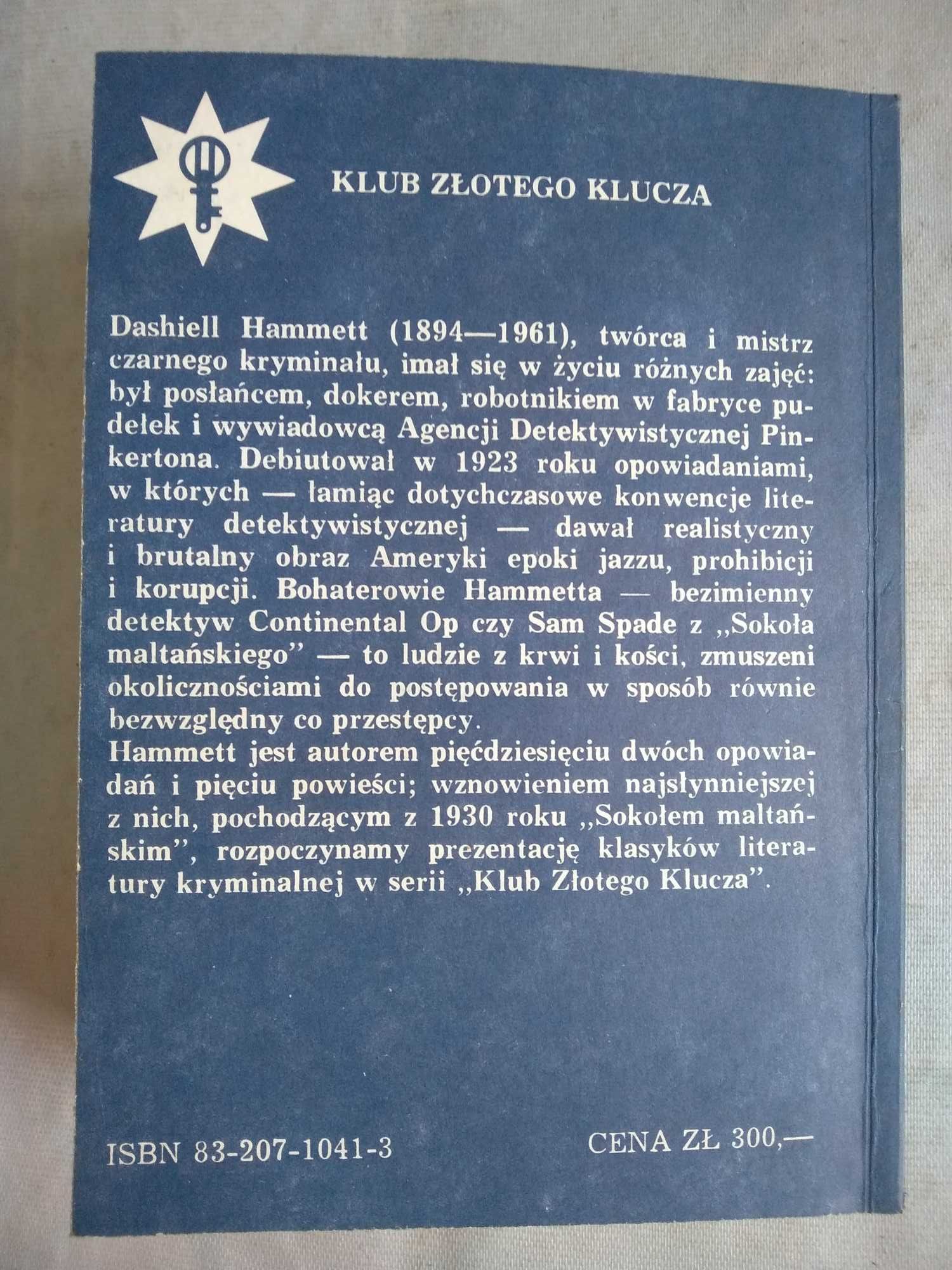 "Sokół maltański" Dashiell Hammett