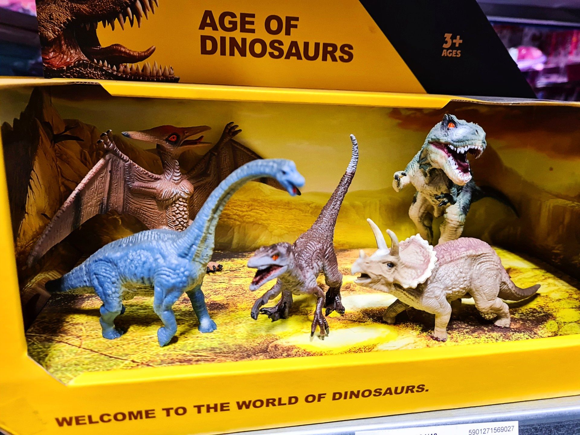 Nowy ekskluzywny zestaw ręcznie malowanych Dinozaurów - zabawki