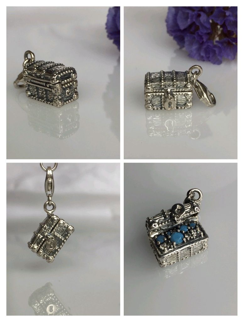 Срібна підвіска Thomas Sabo , "скриня" кристали