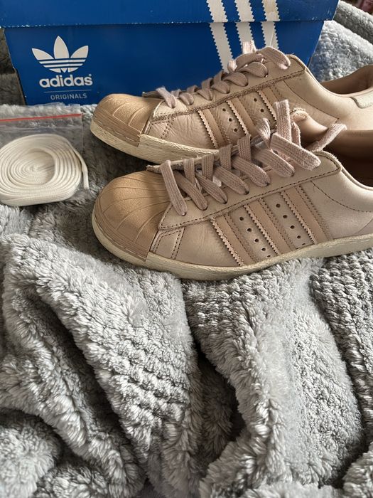 snakersy adidas superstar 80s W pudrowo różowe