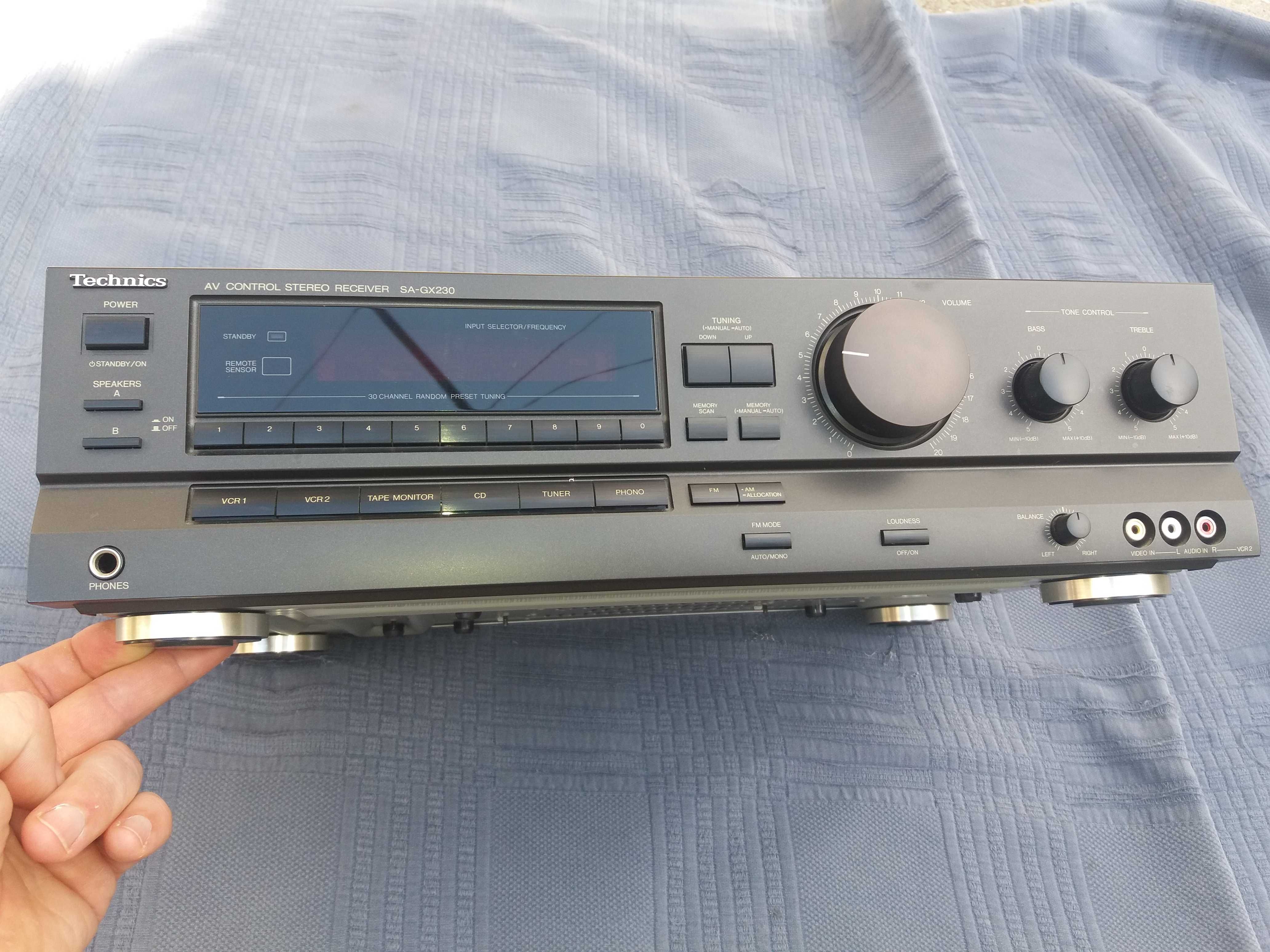 Receiver Technics SA-GX230 com comando