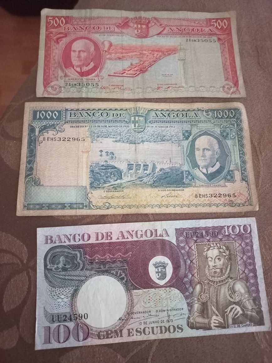 Notas antigas de Angola