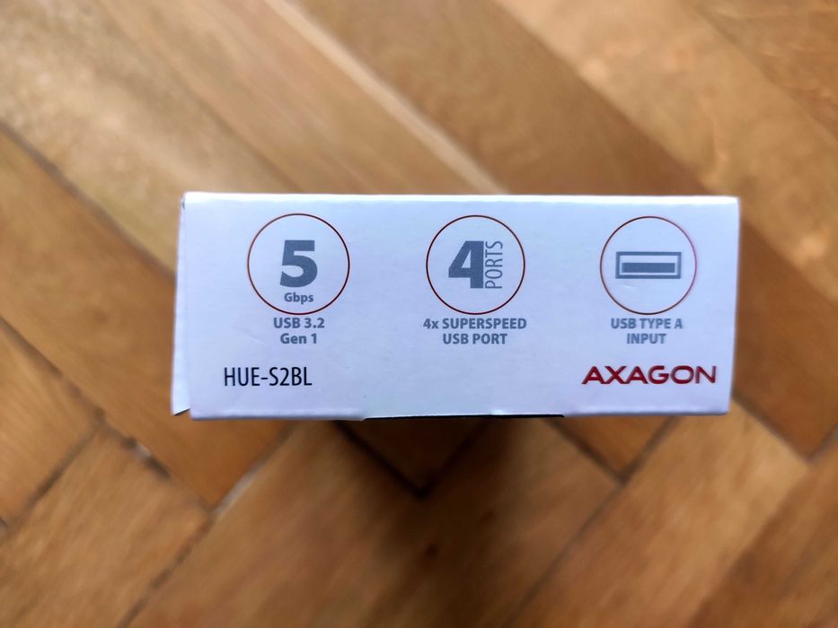 Hub USB 3.0 z szybkim ładowaniem, 4 porty, długi kabel