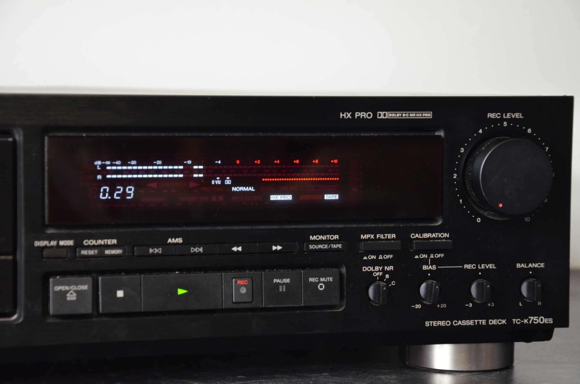 Magnetofon kasetowy Sony TC-K750ES czarny Oryginał Okazja