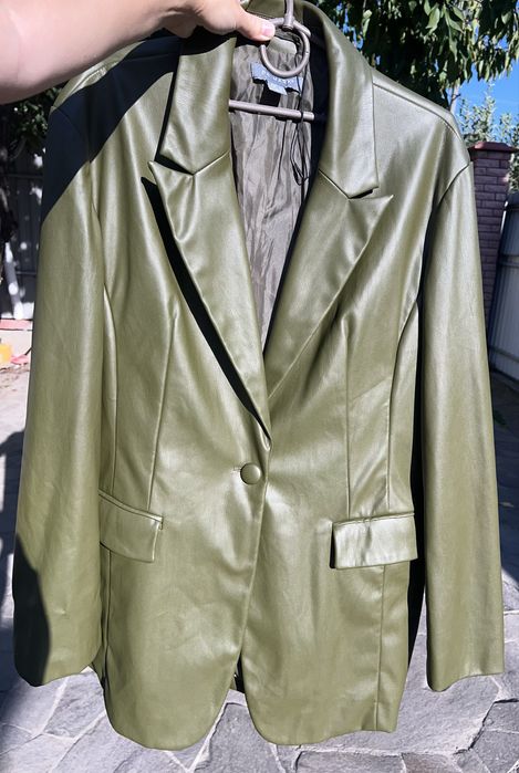 Піджак жакет блейзер з екошкіри primark
