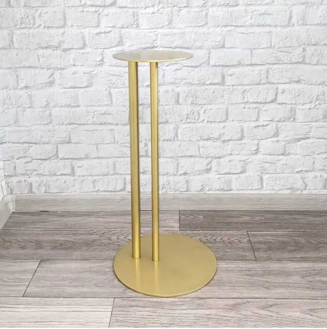 Стійка Столик приставний "Кейт" ЛОФТ, каркас журнальний кавовий