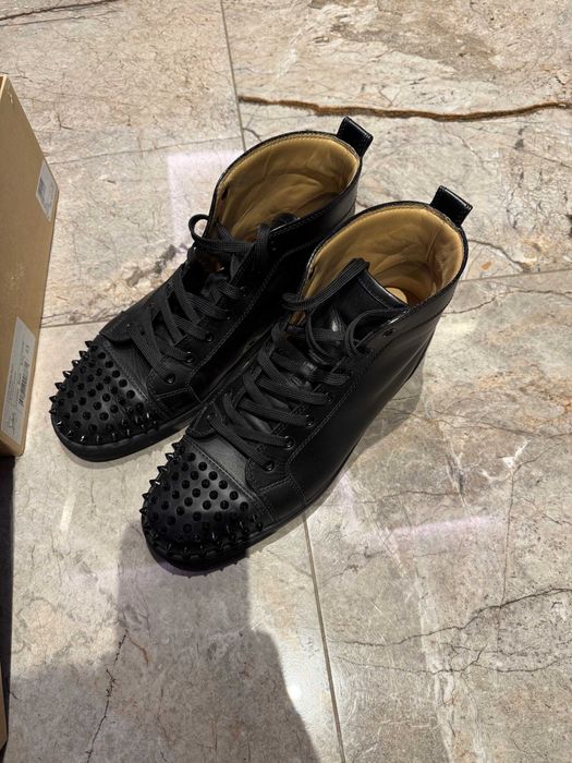 Obuwie Męskie Christian Louboutin Lou Spikes Flat Sneakers Oryginał 45