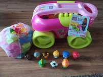 Wózek Mega Bloks plus gratis worek klocków plus figurki little people