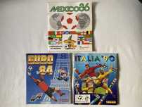 Panini Caderneta Cromos Completas Euro 84 Mundial Italia 90 Mexico 86