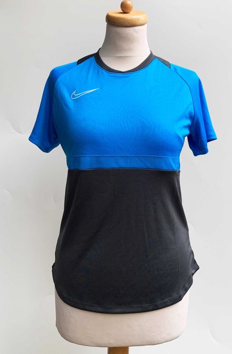 Koszulka Sportowa Bluzka Nike S 36 Niebieska Szara