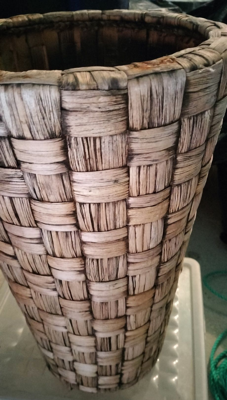 Pote decorativo madeira