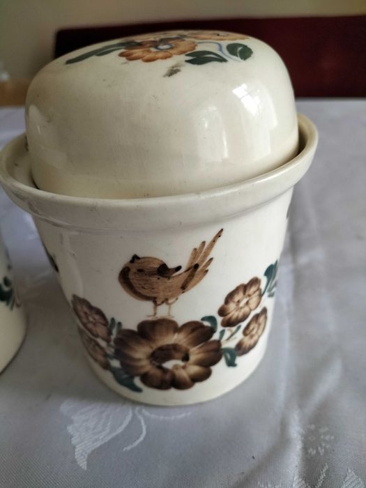 Pojemniki kuchenne do przechowywania z przykrywką Włocławek PRL