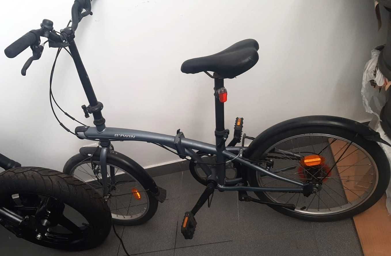 Bicicleta de cidade dobrável btwin tilt 120