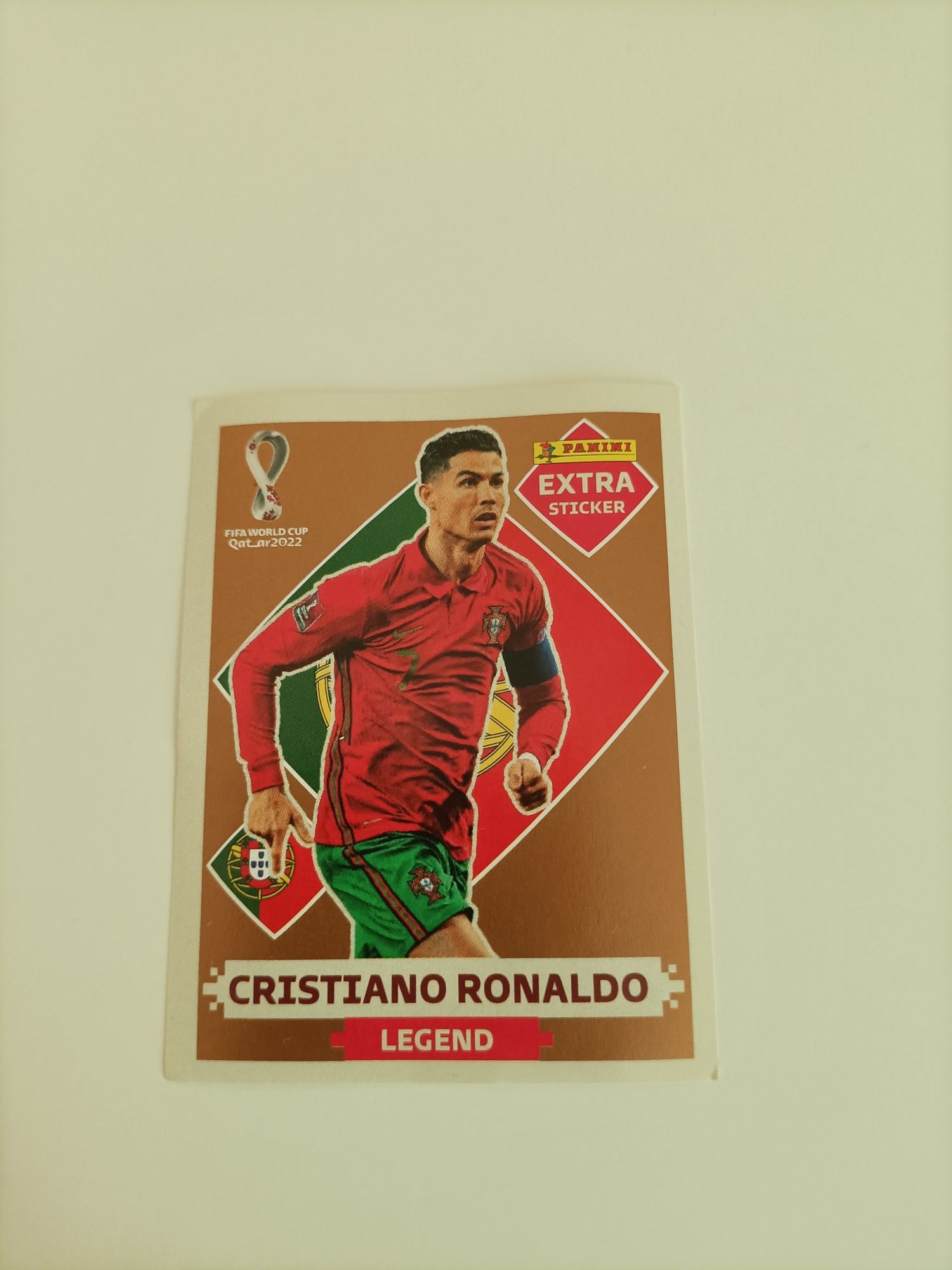 Novo preço - Cromo Cristiano Ronaldo legend bronze