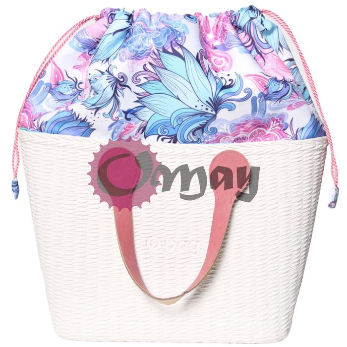 Turkusowy organizer OBAG URBAN MINI worek kwiaty róż komin VIP OMAY