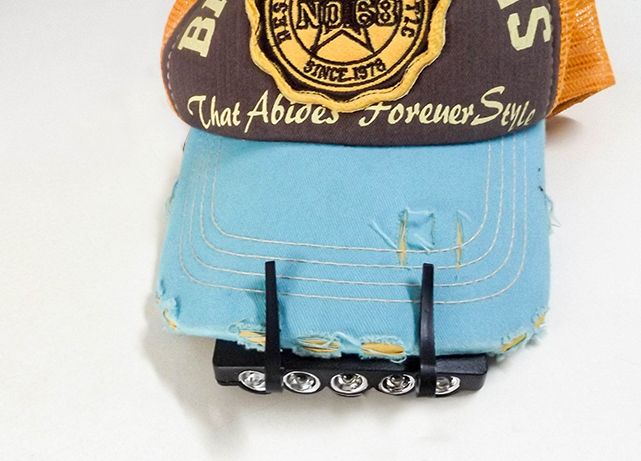 Acessório de Luz branca LED para o boné portátil