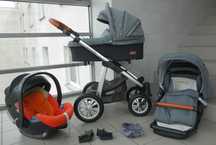 Wózek dziecięcy 3w1 Baby Design z fotelikiem Cybex