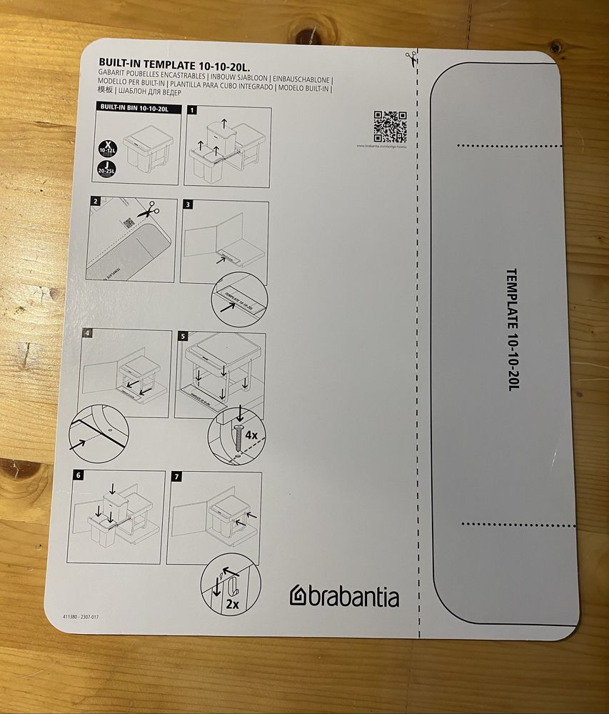 Brabantia - Sort & Go . Nowe 3 kosze do sortowania śmieci 10, 10 i 20