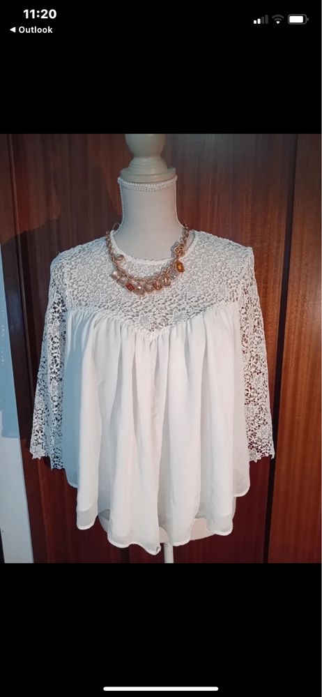 Blusa de mulher rendada