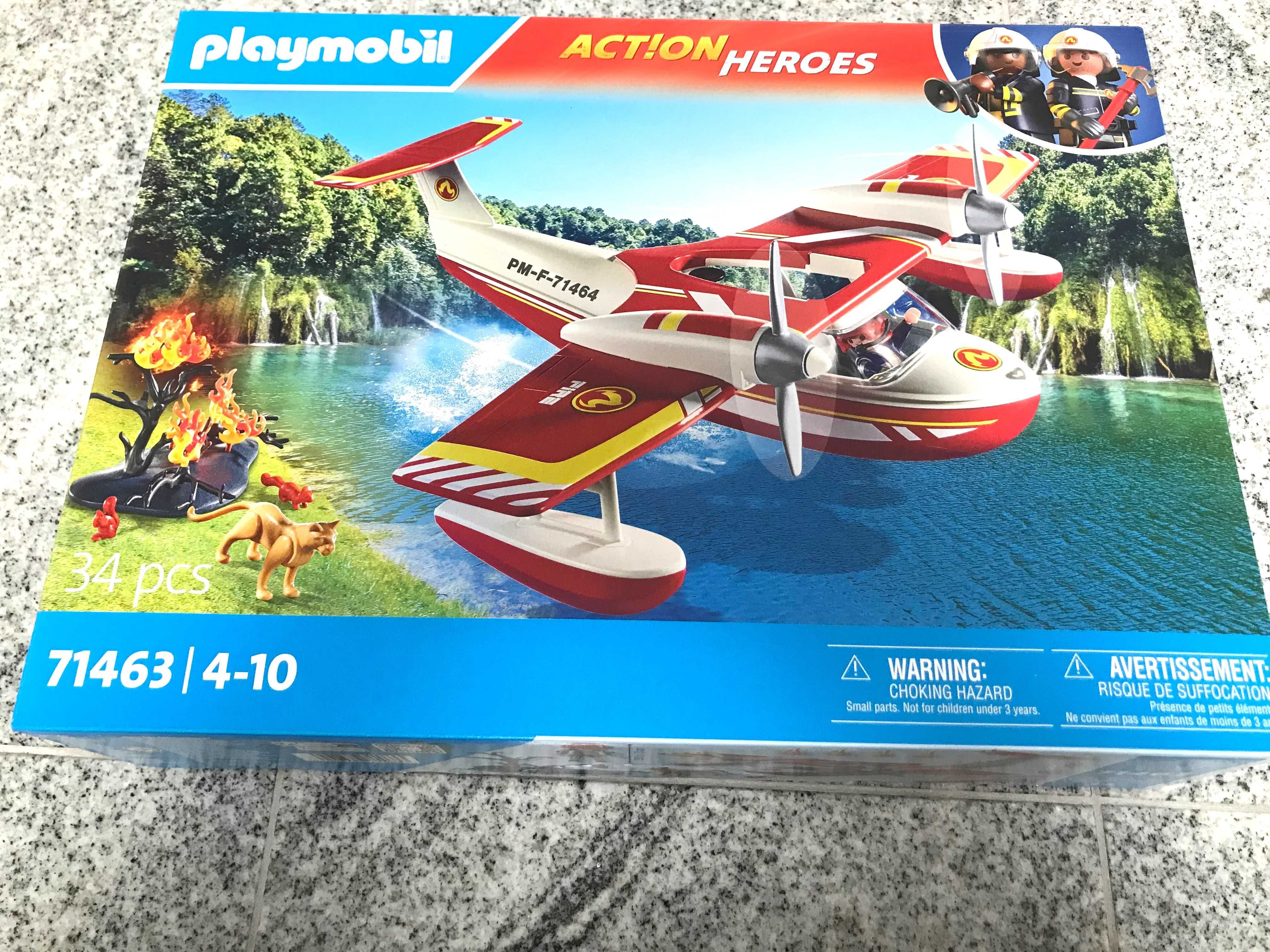 71463 PLAYMOBIL Action Heroes - Samolot straży z funkcją gaszenia