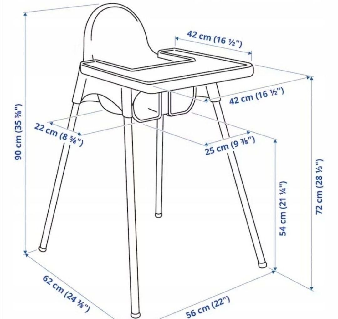 Krzesełko do karmienia IKEA ANTILOP.