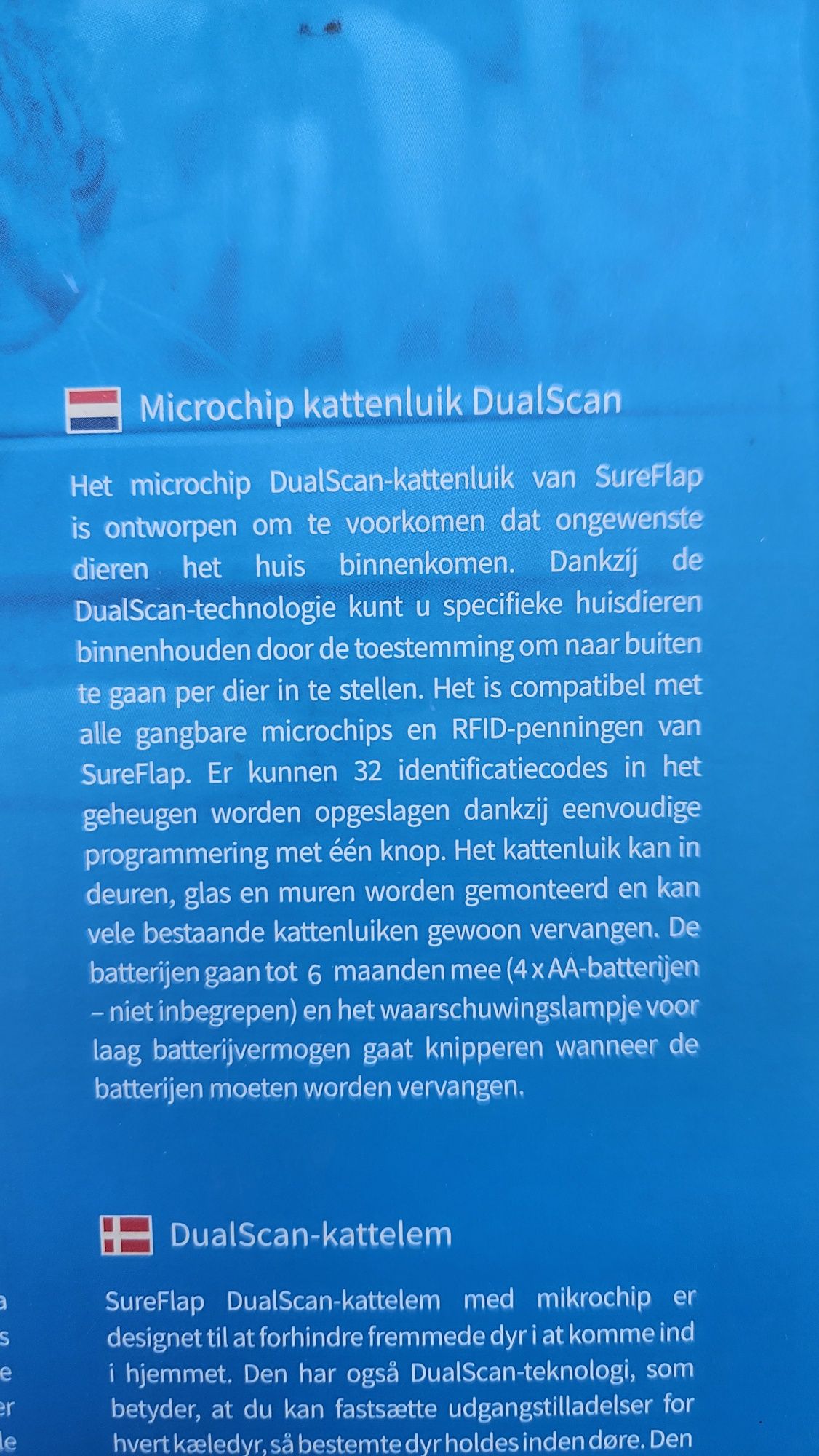 Drzwiczki dla kota z czytnikiem mikrochipów – SureFlap DualScan