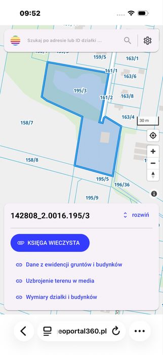 Działka budowlana:inwestycyjna 8749m2 Super lokalizacja. Okazja