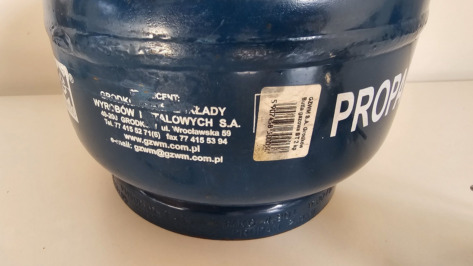 Butla gazowa 2kg, z palnikiem.