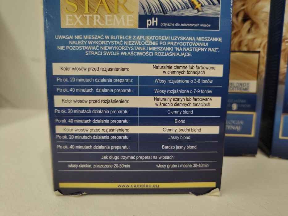 Blonde Star Extreme Delia rozjaśniacz do włosów 3 sztuki